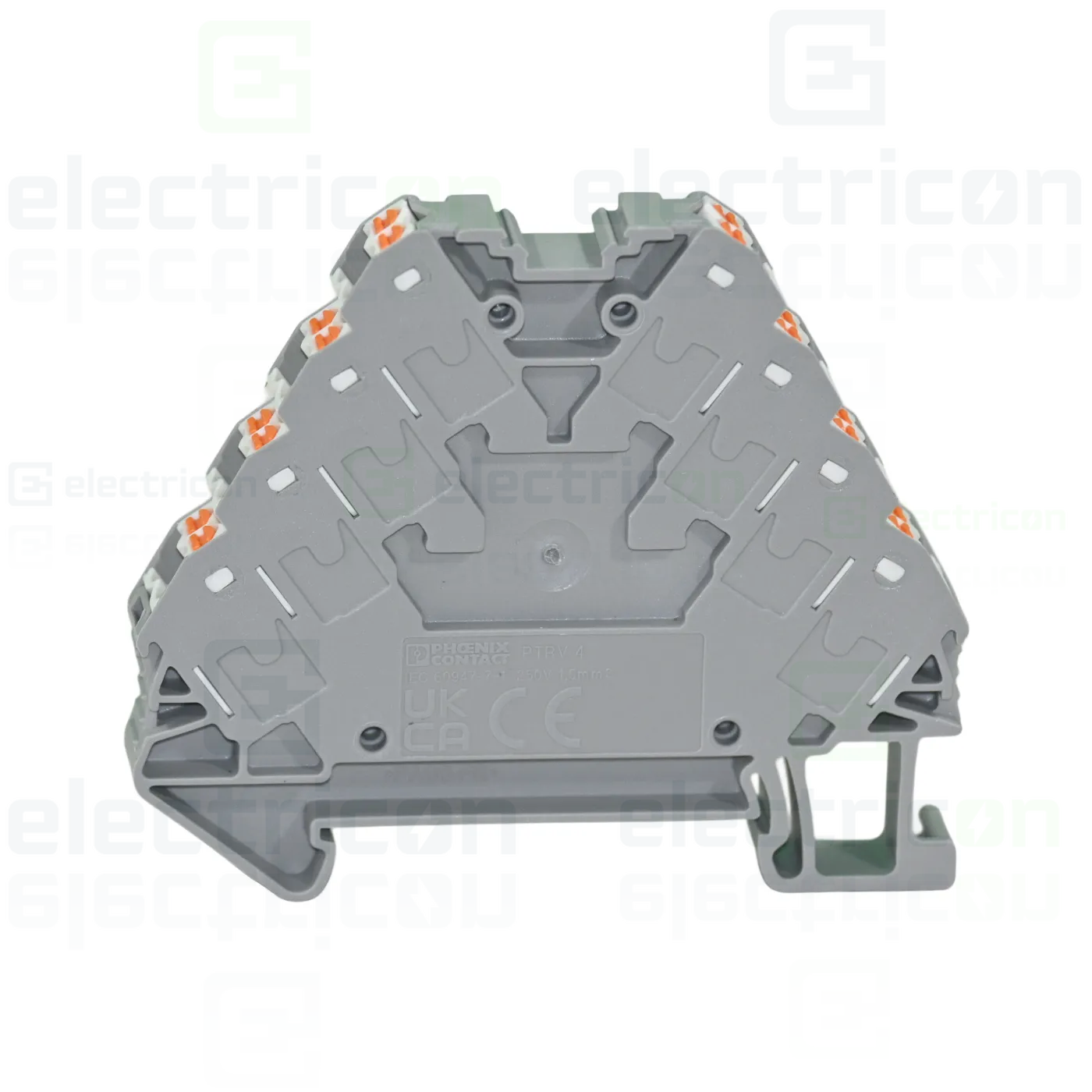 Clemă șir cu 4 etaje, 16 conexiuni, 0,14 - 2,5 mm², alb, PTRV 4/WH, Phoenix Contact, 3270115 [2]