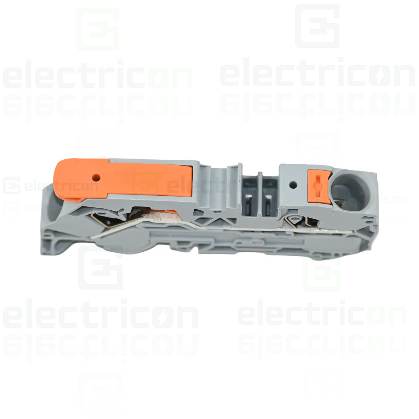 Clema șir, cu pârghie și buton, 2 conexiuni, 16 mm²,gri, TopJobs Clamp, Wago, 2116-5201 [2]