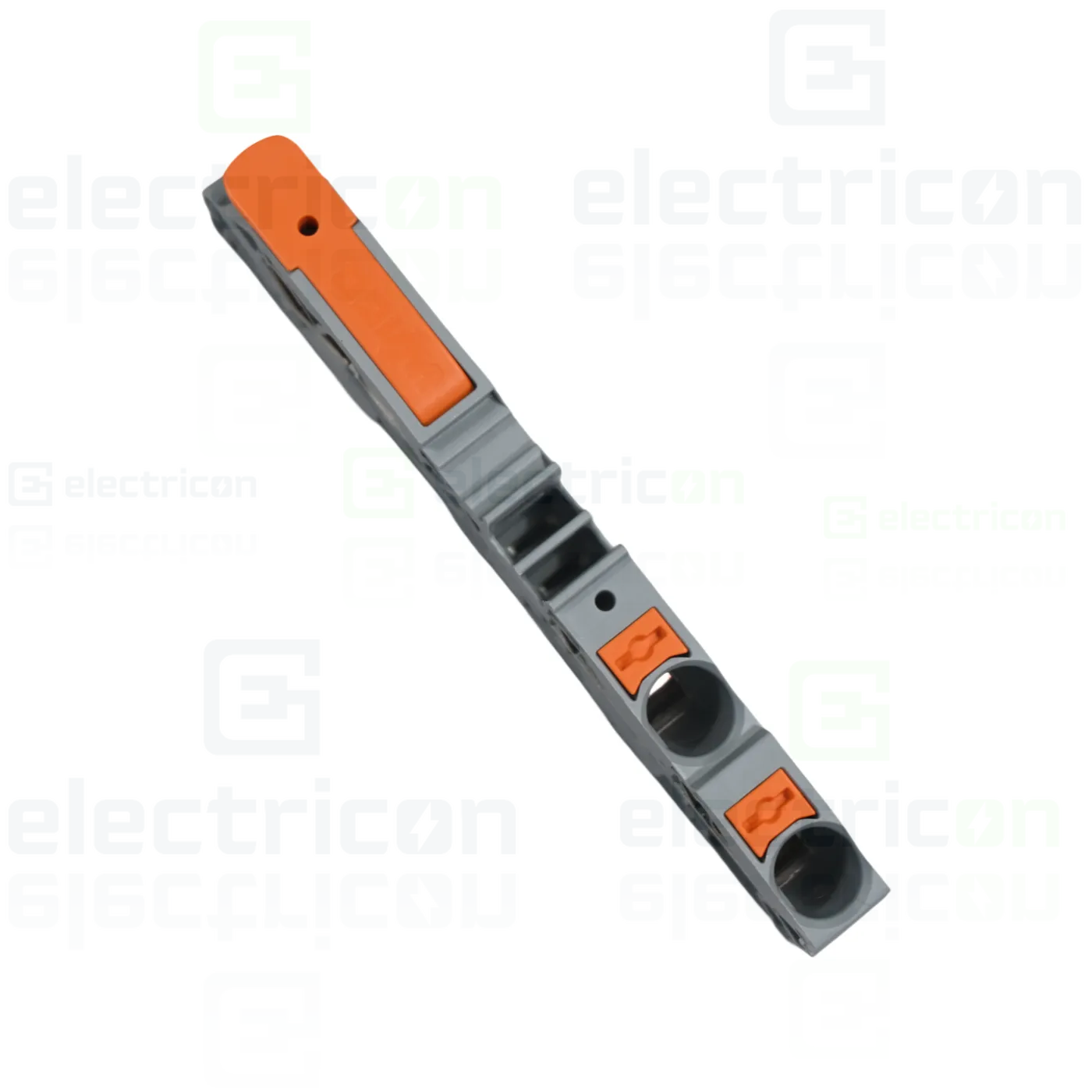 Clema șir, cu pârghie și buton, 3 conexiuni, 10 mm²,gri, TopJobs Clamp, Wago, 2110-5301 [2]