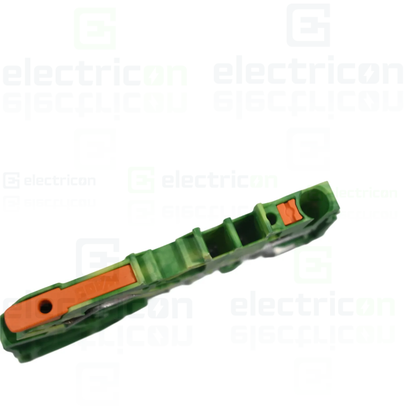 Clema șir, cu pârghie și buton,împământare, 2 conexiuni, 2,5 mm²,galben-verde,TopJobs Clamp, Wago, 2102-5207 [1]