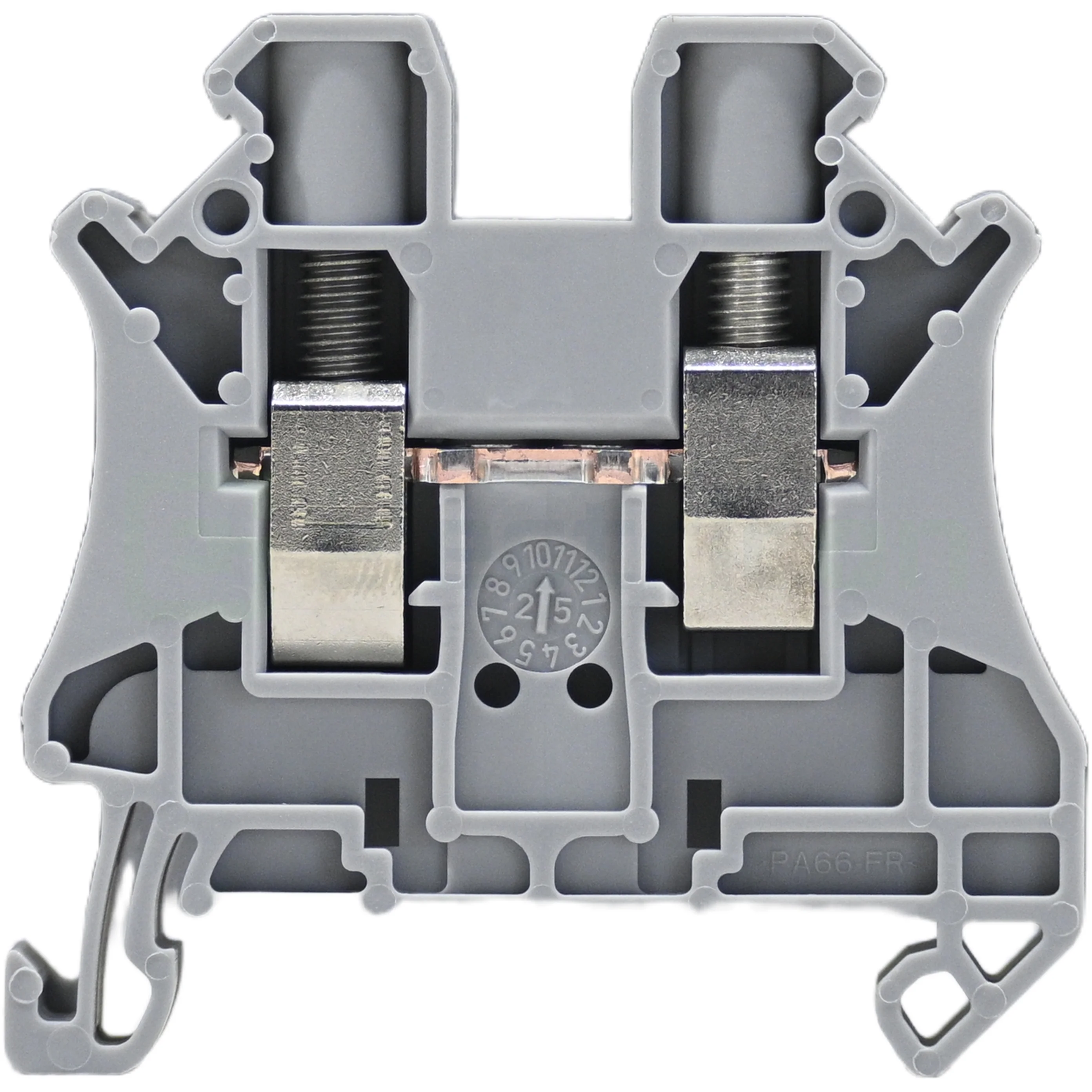 Clema șir cu șurub, 2PT, 2 conexiuni, 6 mm², gri, UT 6 , Phoenix Contact, 3044131 [1]