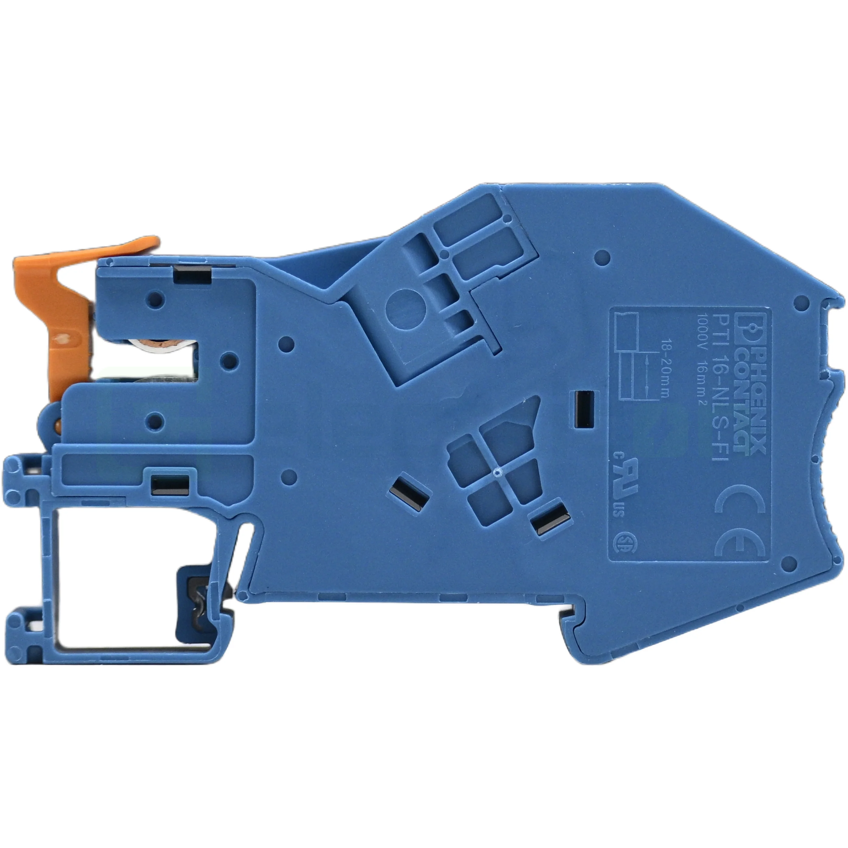 Cleme sir - Clemă șir PTI 16-NLS-FI BU albastru Phoenix Contact 1 conexiune finale bare