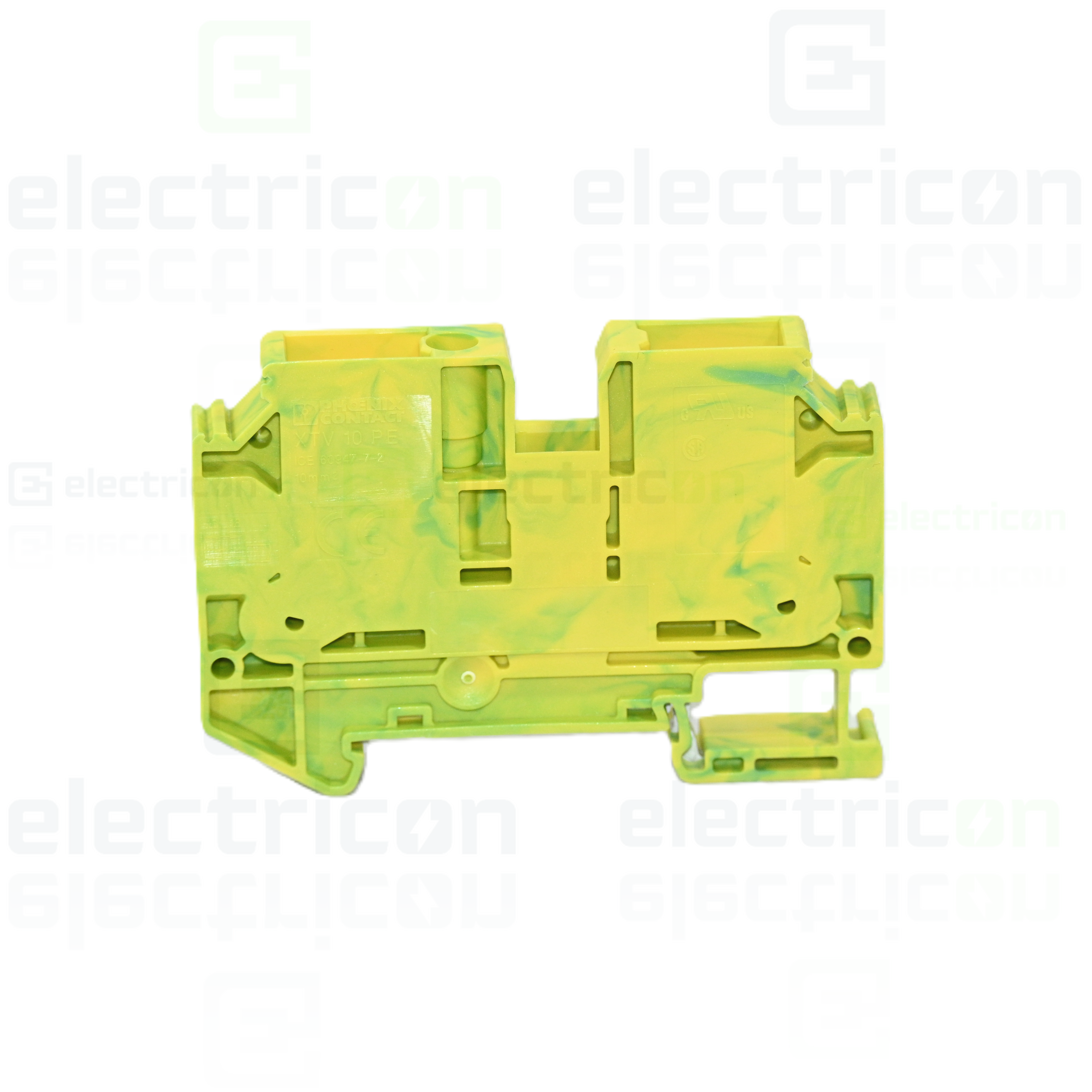 Cleme și conectori electrici - Clema șir, de trecere,2 conexiuni, 10 mm²,galben, XTV 10, Phoenix Contact, 1329550