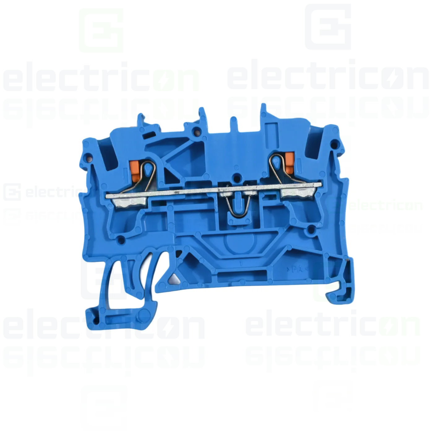 Clema șir, de trecere, 2 conexiuni, 2,5 mm²,albastru,  TopJobs Push-In , Wago, 2202-1204 [1]