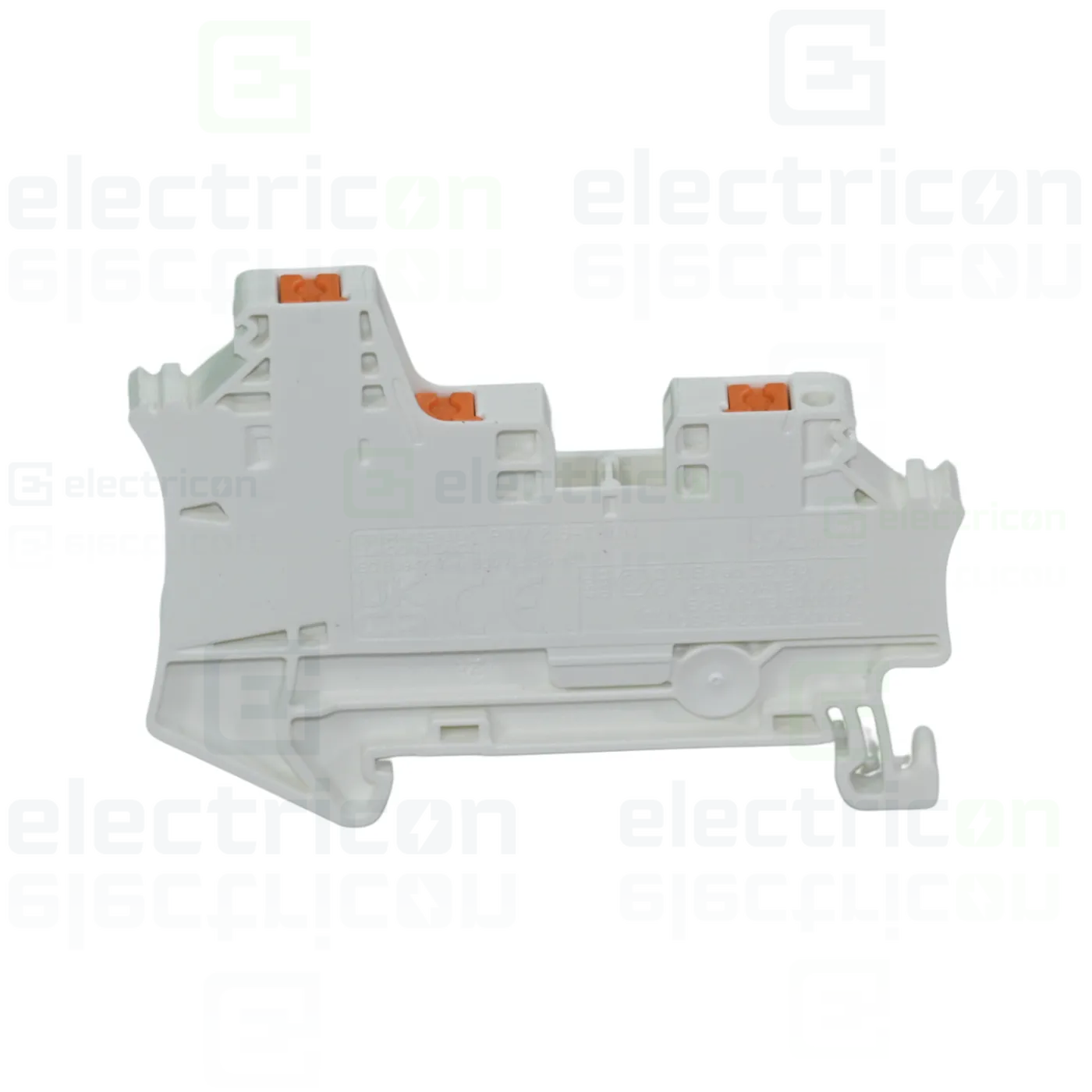 Cleme sir - Clemă șir de trecere, 3 conexiuni, 2.5 mm², alb, PTV 2.5 TWIN WH, Phoenix Contact, 1451437