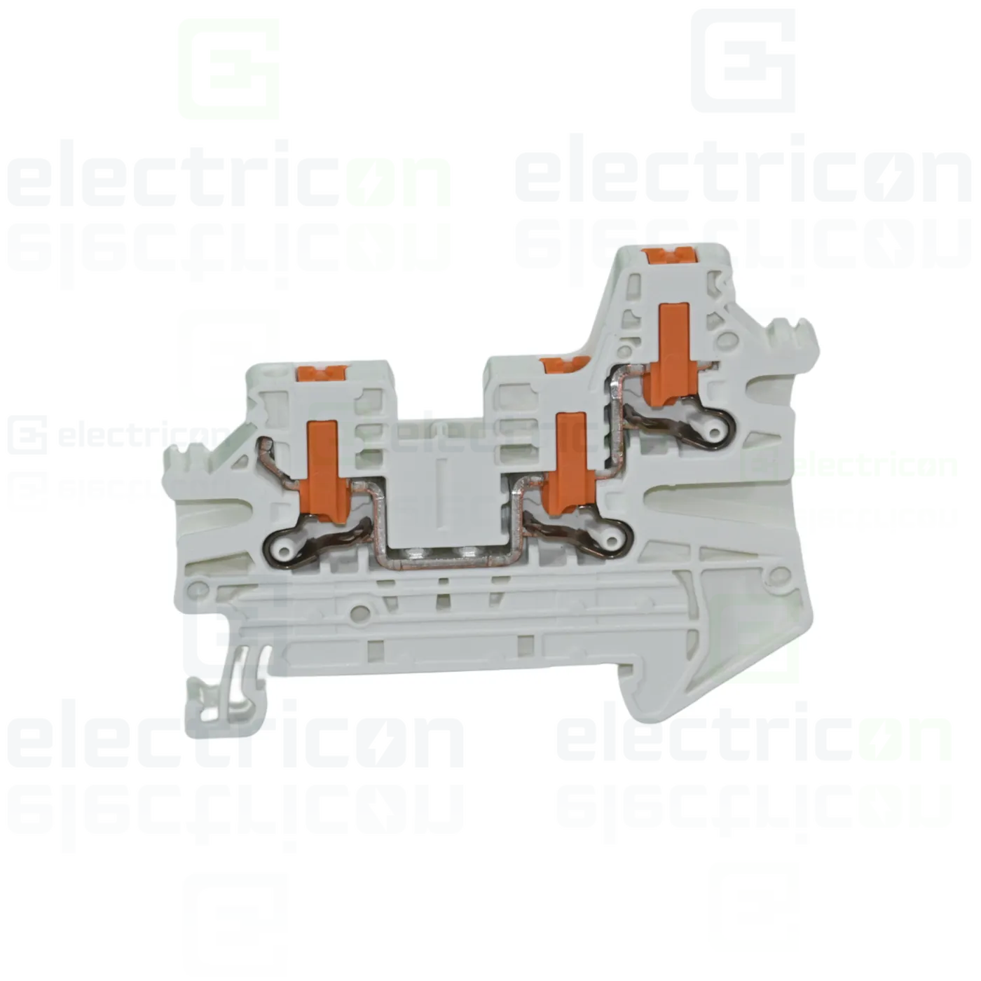 Clemă șir de trecere, 3 conexiuni, 2.5 mm², alb, PTV 2.5 TWIN WH, Phoenix Contact, 1451437 [1]