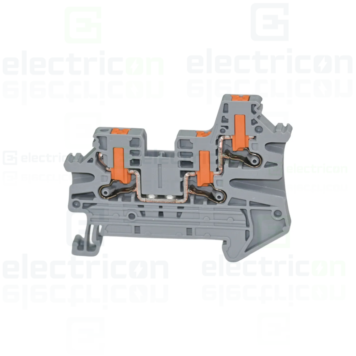 Clemă șir de trecere, 3 conexiuni, 2,5 mm², gri, PTV 2,5 TWIN, Phoenix Contact, 1078966 [2]