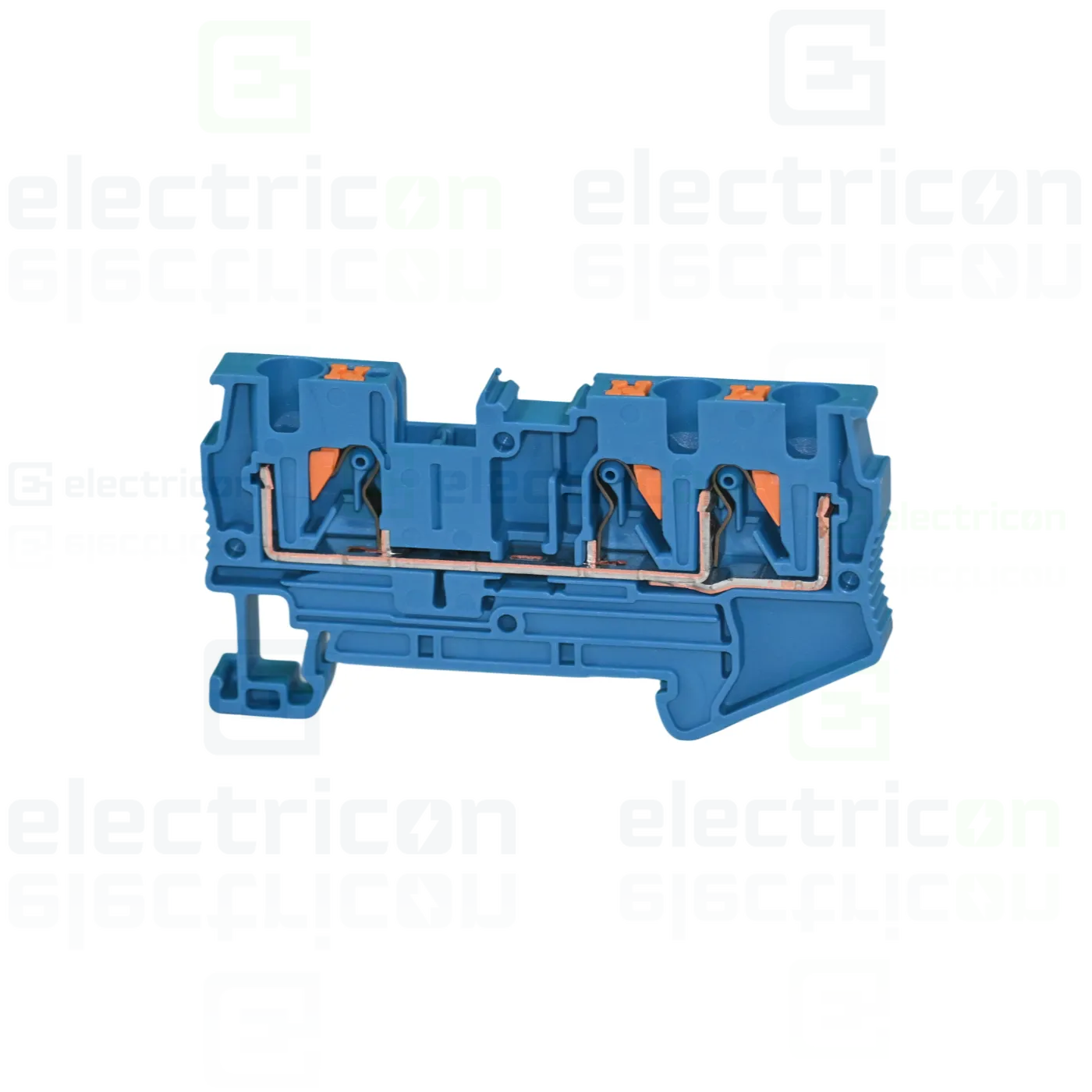 Clema șir, de trecere, 3 conexiuni, 4 mm²,albastru, PT 4-TWIN BU, Phoenix Contact, 3211775 [1]