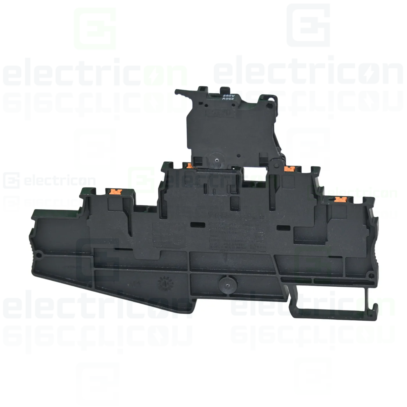 Clemă suport pentru siguranțe 5x20, 500V/28A, clemă șir cu 3 etaje și 4 conexiuni, cu LED indicator, PT 4-L/HESILED (5x20), negru, Phoenix Contact,3002612 [1]