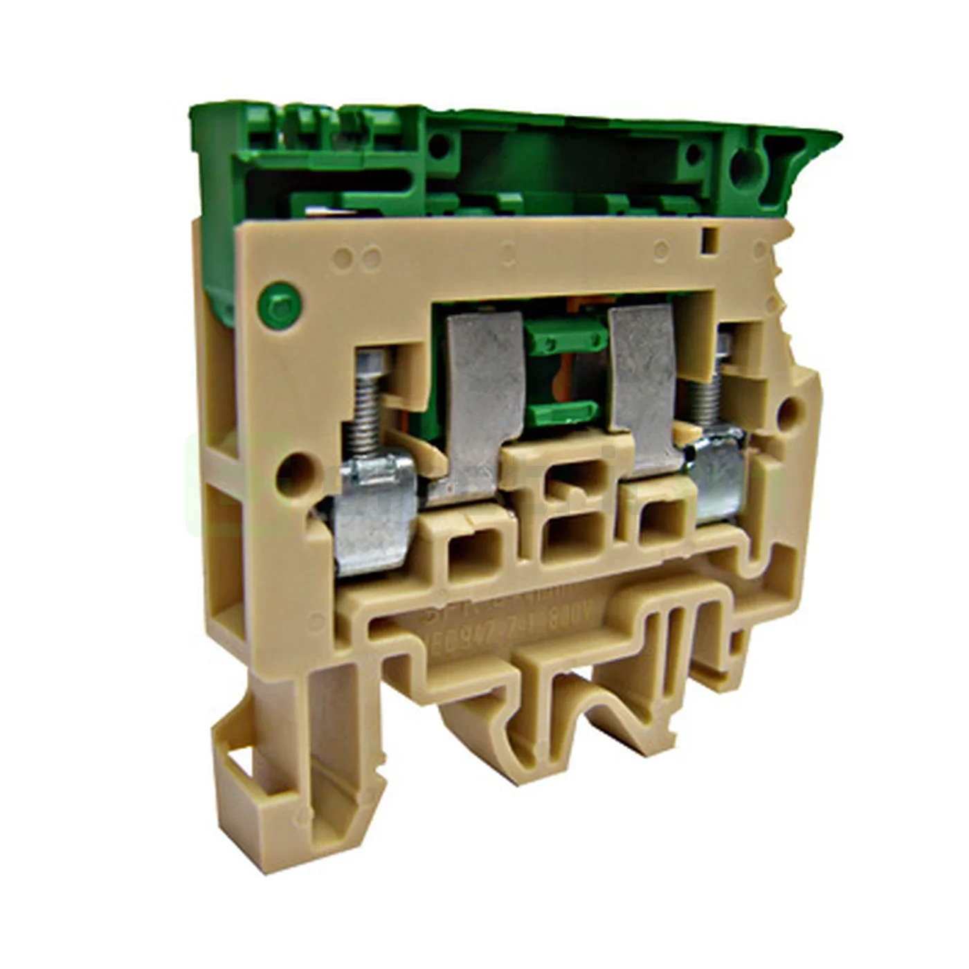 Clemă suport pentru siguranțe, 5x20 tip SFR.4, bej/0,2-6 mm², Schrack, IK141004