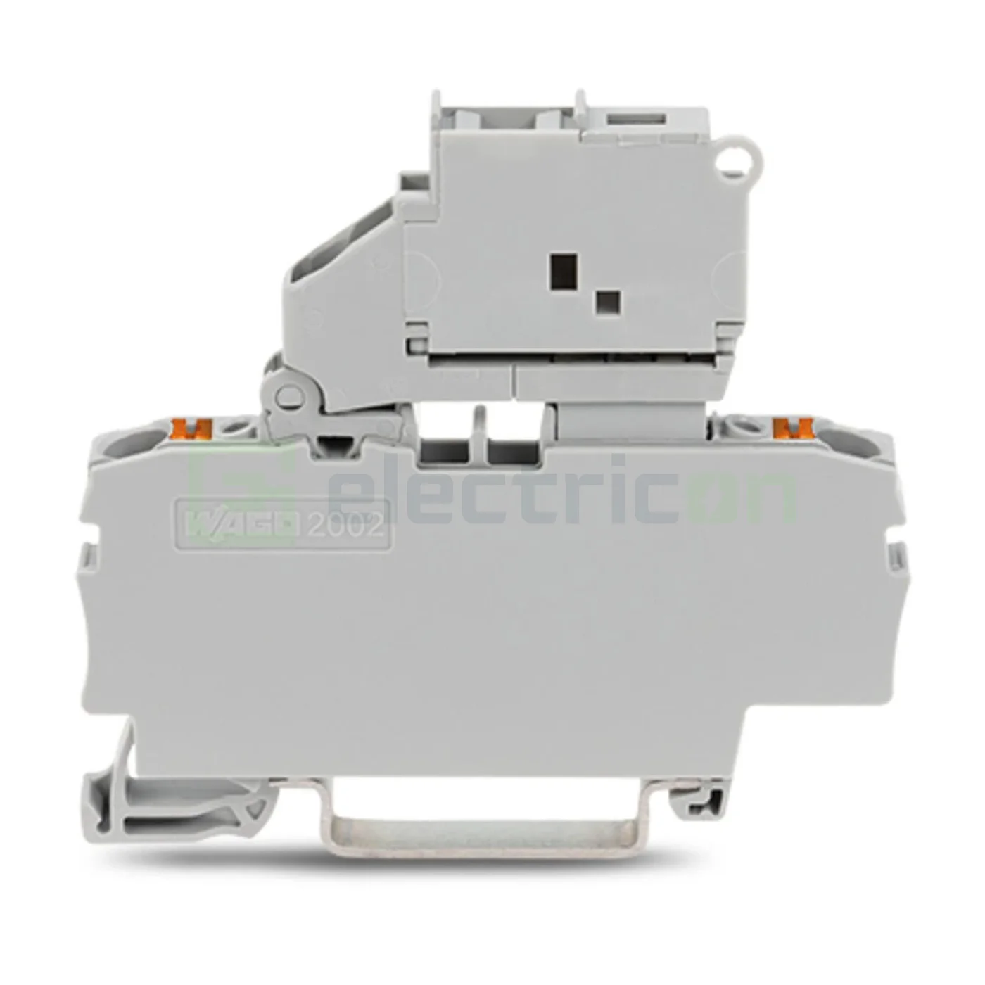 Clemă suport pentru siguranțe  5x20mm, gri, Wago, 2202-1611