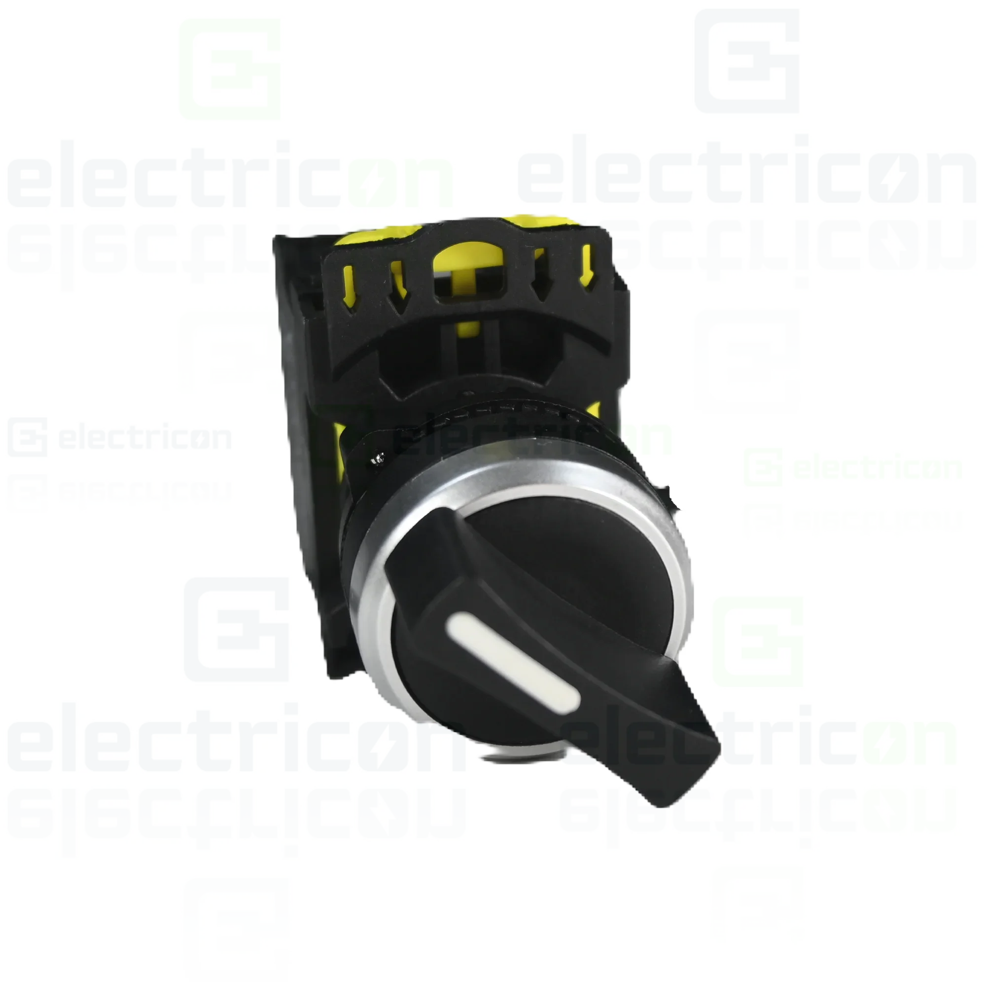 Comutator 2 poziții, cu braț, 1×NO+1×NC, 5A/230V AC-15, IP65, Tracon Electric, NYK3-S21BK [1]