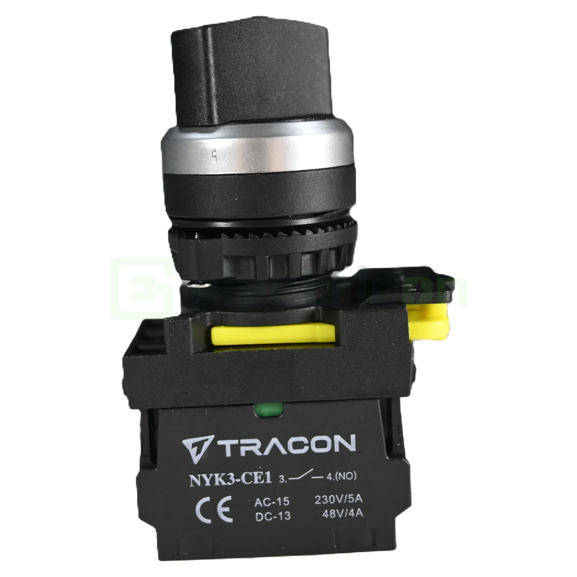 Comutator 3 poziții, cu braț, 2×NO, 5A/230V AC-15, IP65 , Tracon Electric, NYK3-S31BK [3]