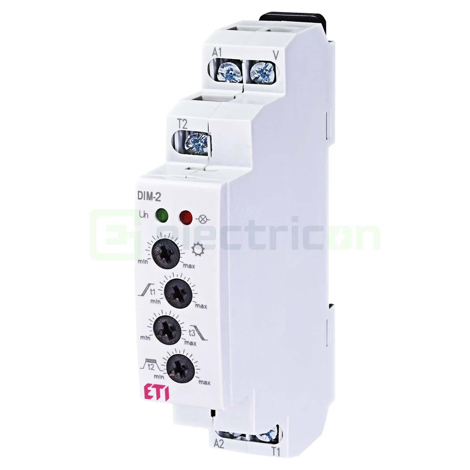 Relee bistabile - Comutator automat de scară, 0.1sec - 20 min, 230VAC, 1NO, DIM-2, ETI,  002470009