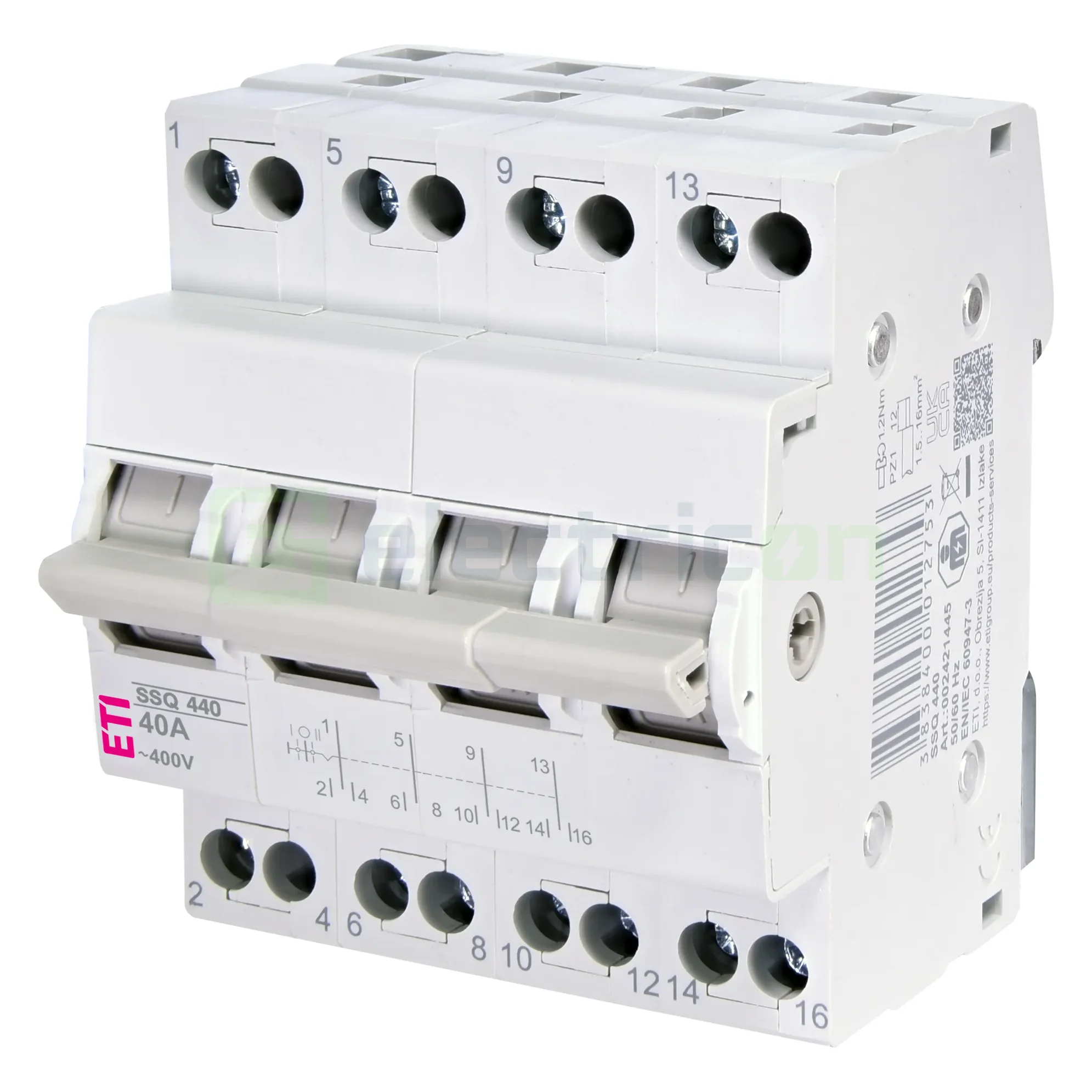 Separatori & comutatori - Comutator cu 3 pozitii, 4P