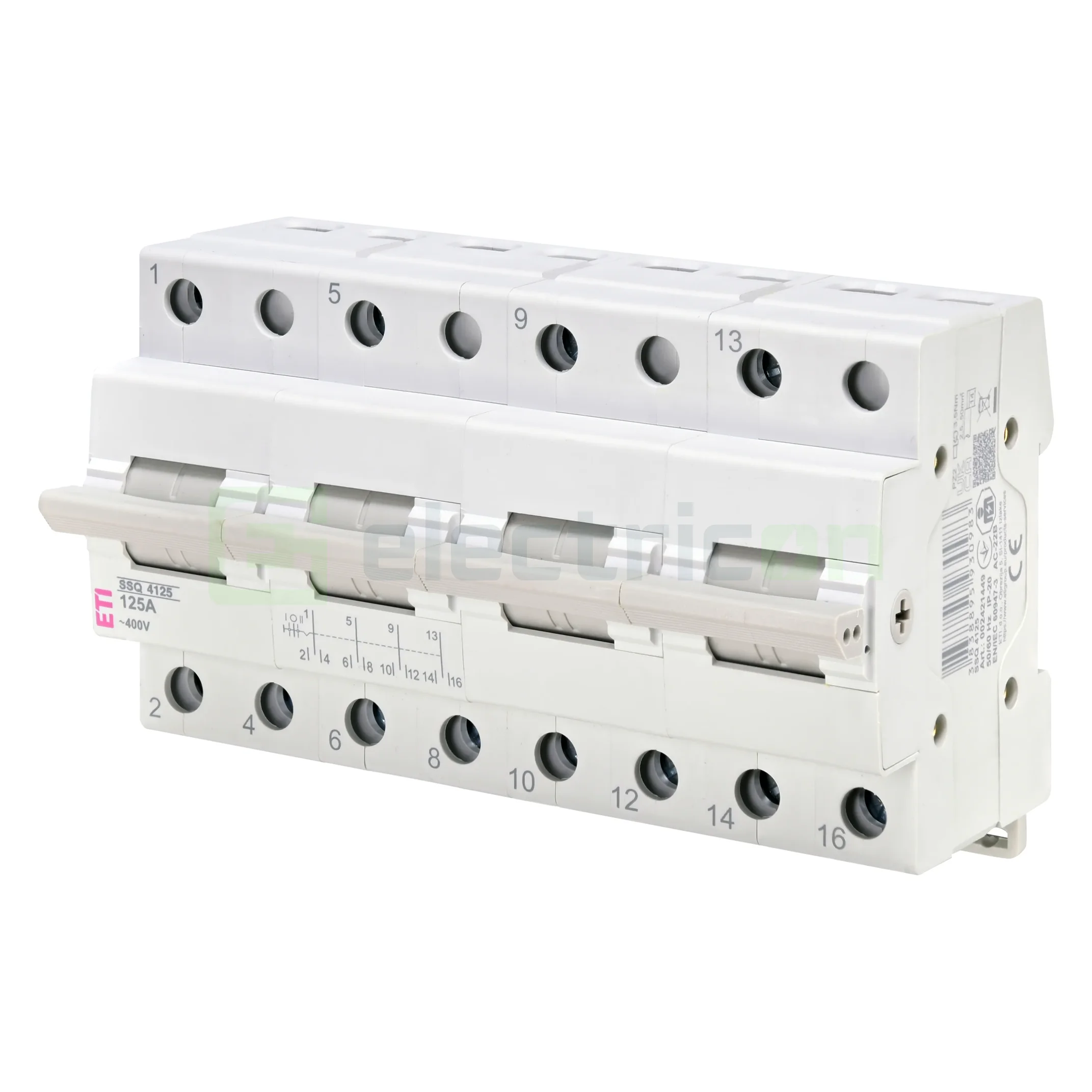 Siguranțe, Diferentiale, Separatori & Busbar - Comutator cu 3 poziții SSQ 4125, ETI, 002421449