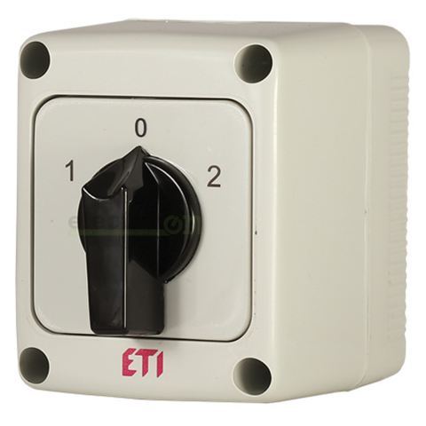 Separatori & comutatori - Comutator cu came rotative, 16A, 2P, I-0-II, IP65