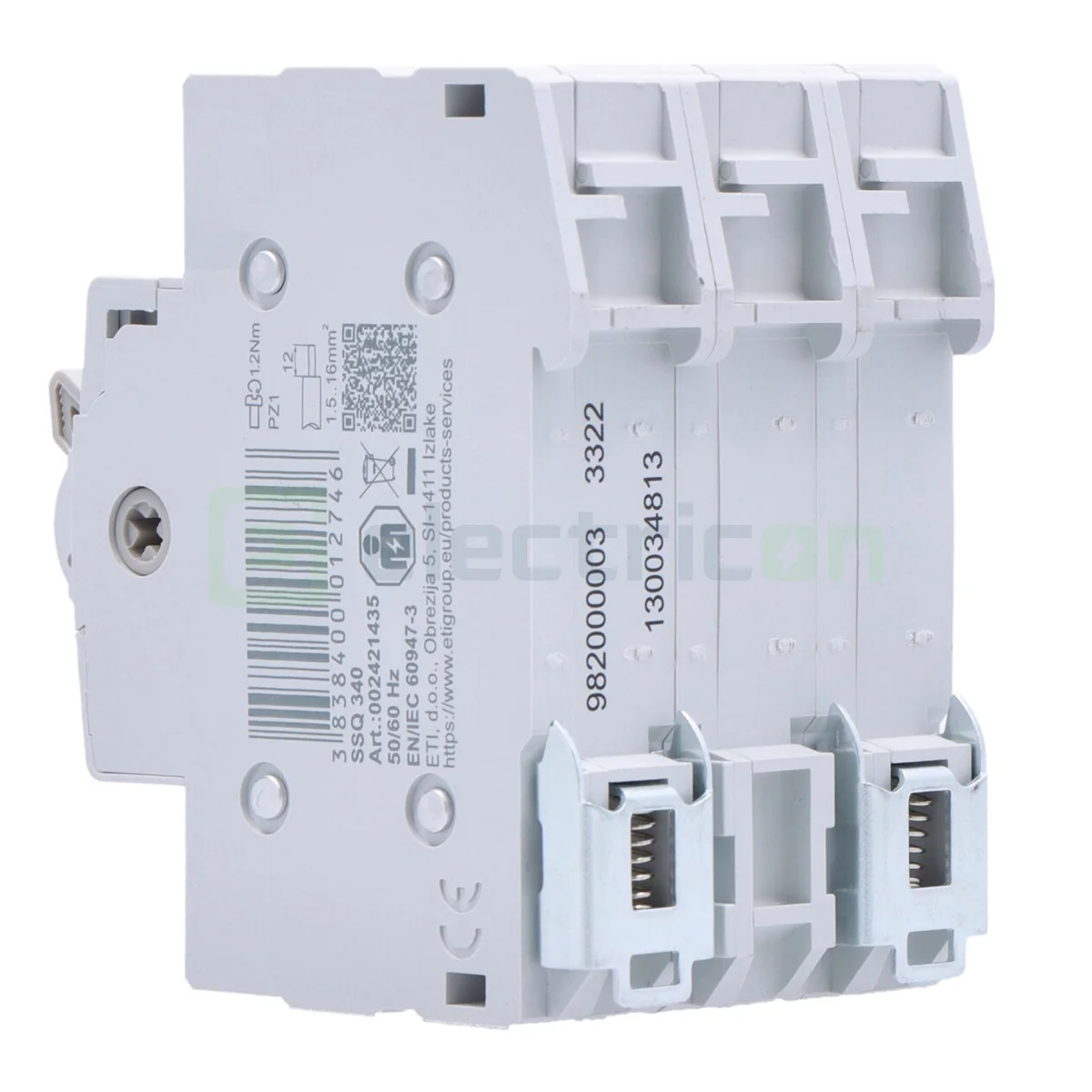 Comutator cu clapeta (separator) 1-0 -2 (ON-OFF), 3P, 40A, 400 VAC, SSQ340, ETI, 002421435 [3]