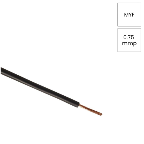 Conductori electrici - Conductor H05V-K 1x0.75mm² negru Helukabel