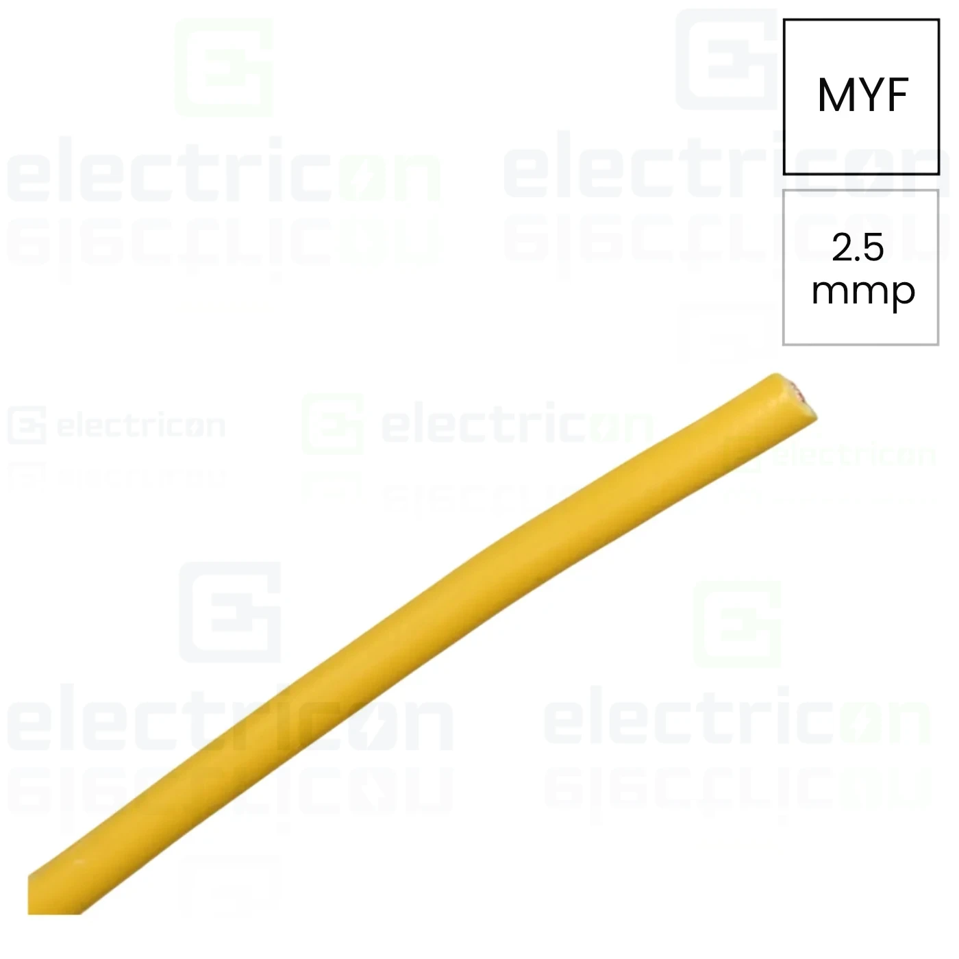 Conductor H07V-K 1x 2,5mm² (MYF 1x2,5) galben