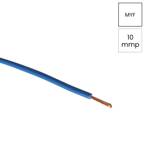 Conductori electrici - Conductor H07V-K 1x10mm² albastru Helukabel putere mare