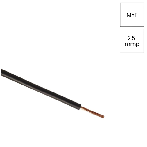 Cabluri, Canal cablu, Copex - Conductor H07V-K 1x2.5mm² negru Helukabel