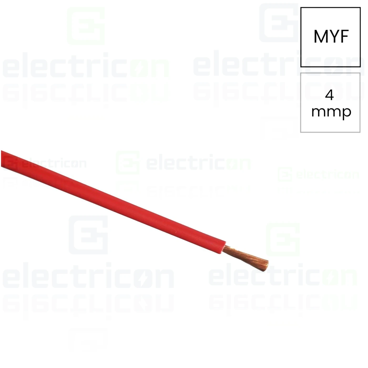 Conductori electrici - Conductor H07V-K 1x4 mm² (MYF 1x4) rosu