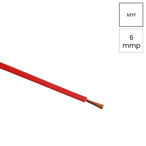 Cabluri, Canal cablu, Copex - Conductor H07V-K 1x6mm² rosu