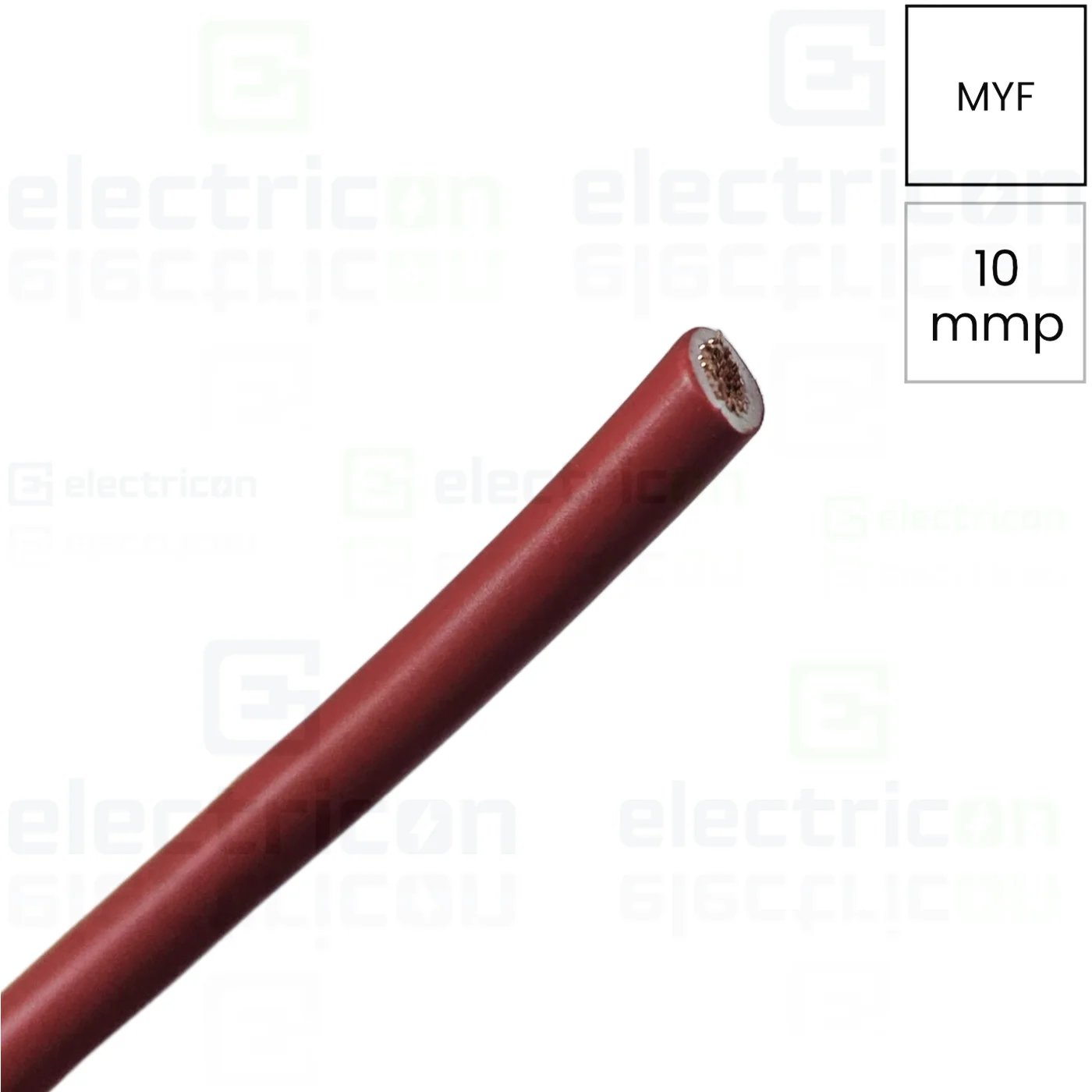Conductori electrici - Conductor MYF 10mm² roșu flexibil monofilar