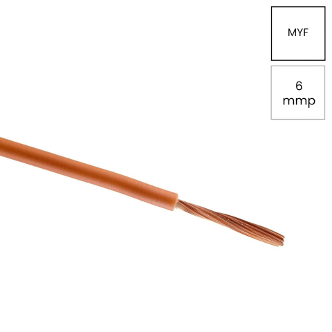 Conductori electrici - Conductor electric MYF 6mm² maro flexibil