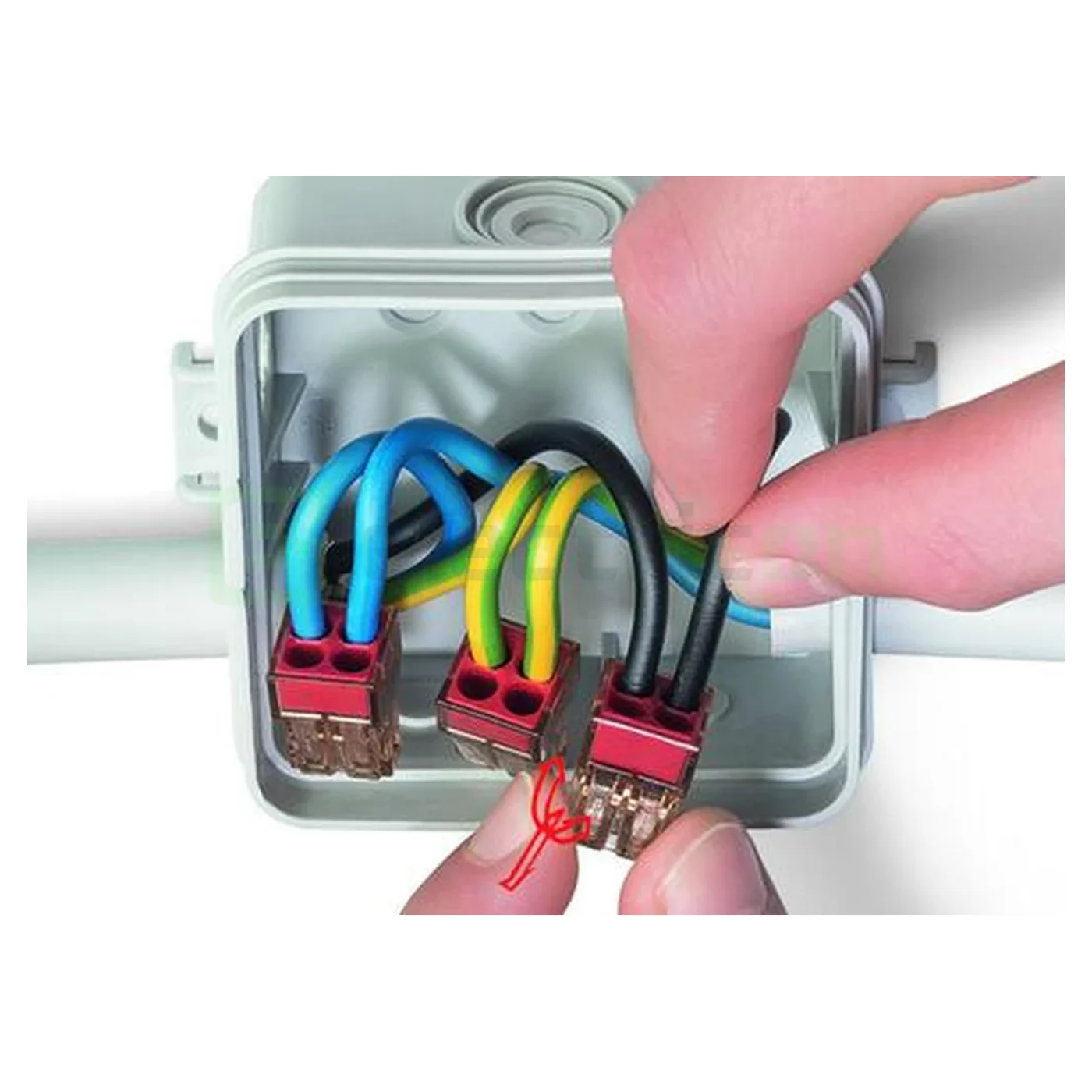 Conector, clemă rapidă, PUSH WIRE,  4 conexiuni, Wago, 773-604 [4]