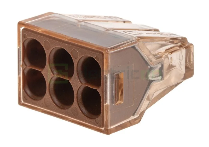 Cleme Wago - Conector, clemă rapidă, PUSH WIRE, 6 conexiuni, Wago, 773-606