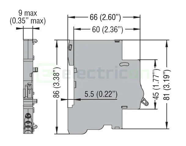 Contact auxiliar P1X1011 - montaj lateral [4]