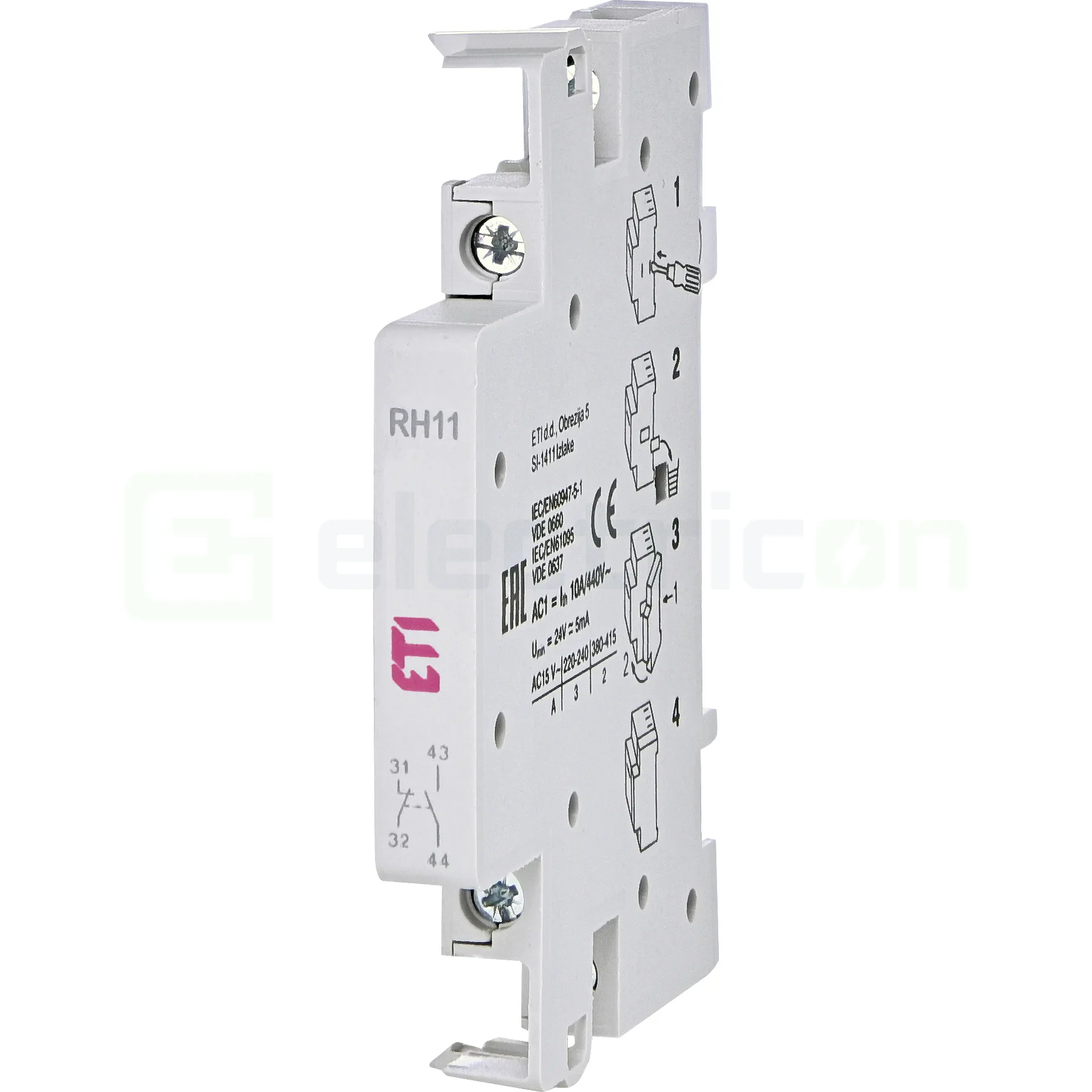Contacte auxiliare - Contact auxiliar RH11 ETI montaj lateral pentru contactor