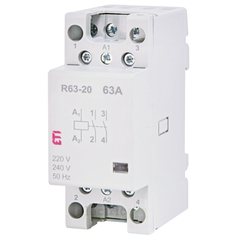 Contactori - Contactor modular 2P, 2-module,63A