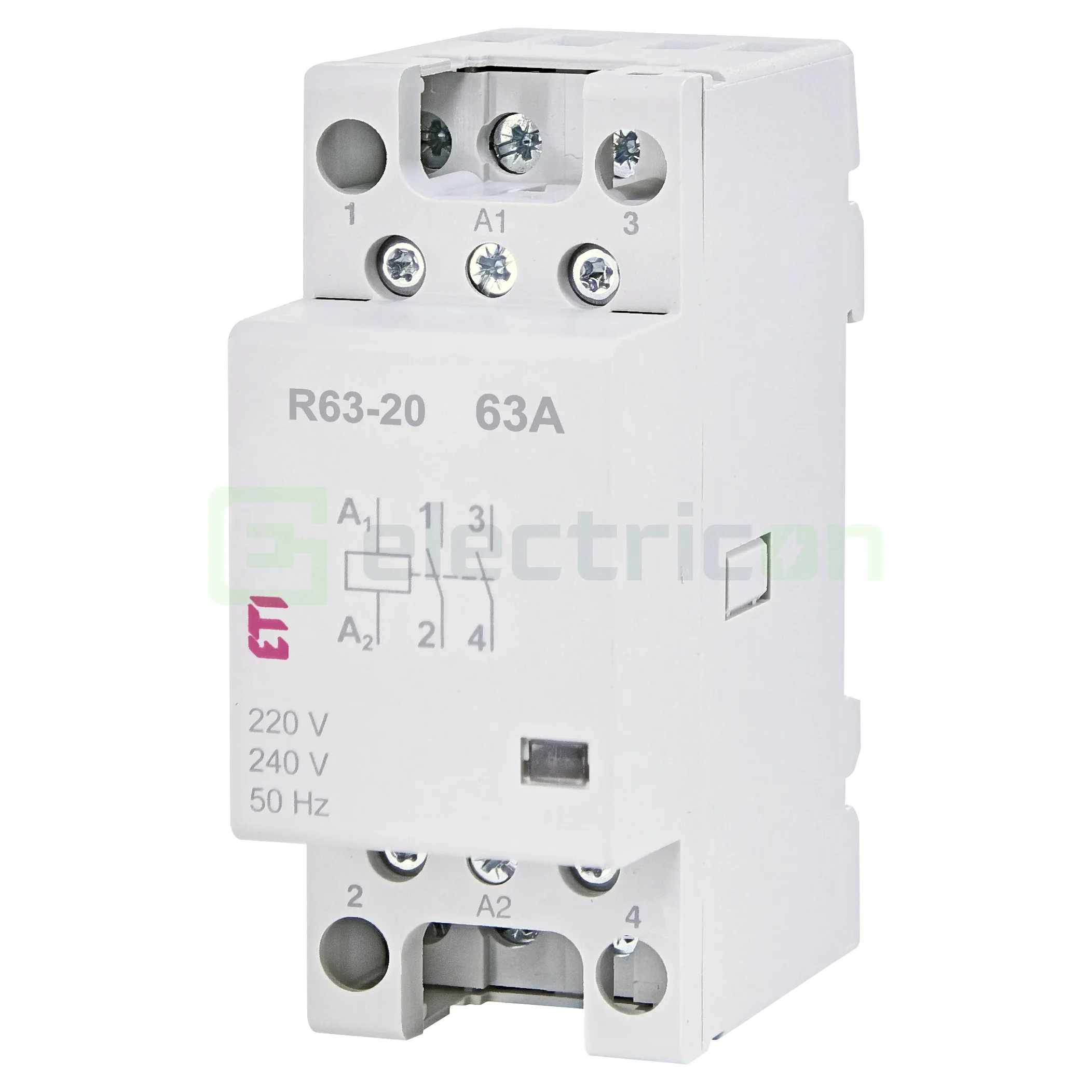 Contactori, Relee, Contoare & Surse - Contactor modular 2P, 2-module,63A