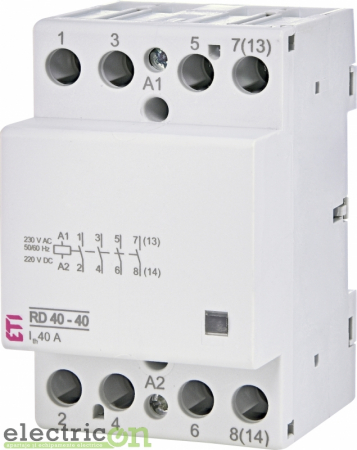 Contactori - Contactor modular 4P, 3-module,40A