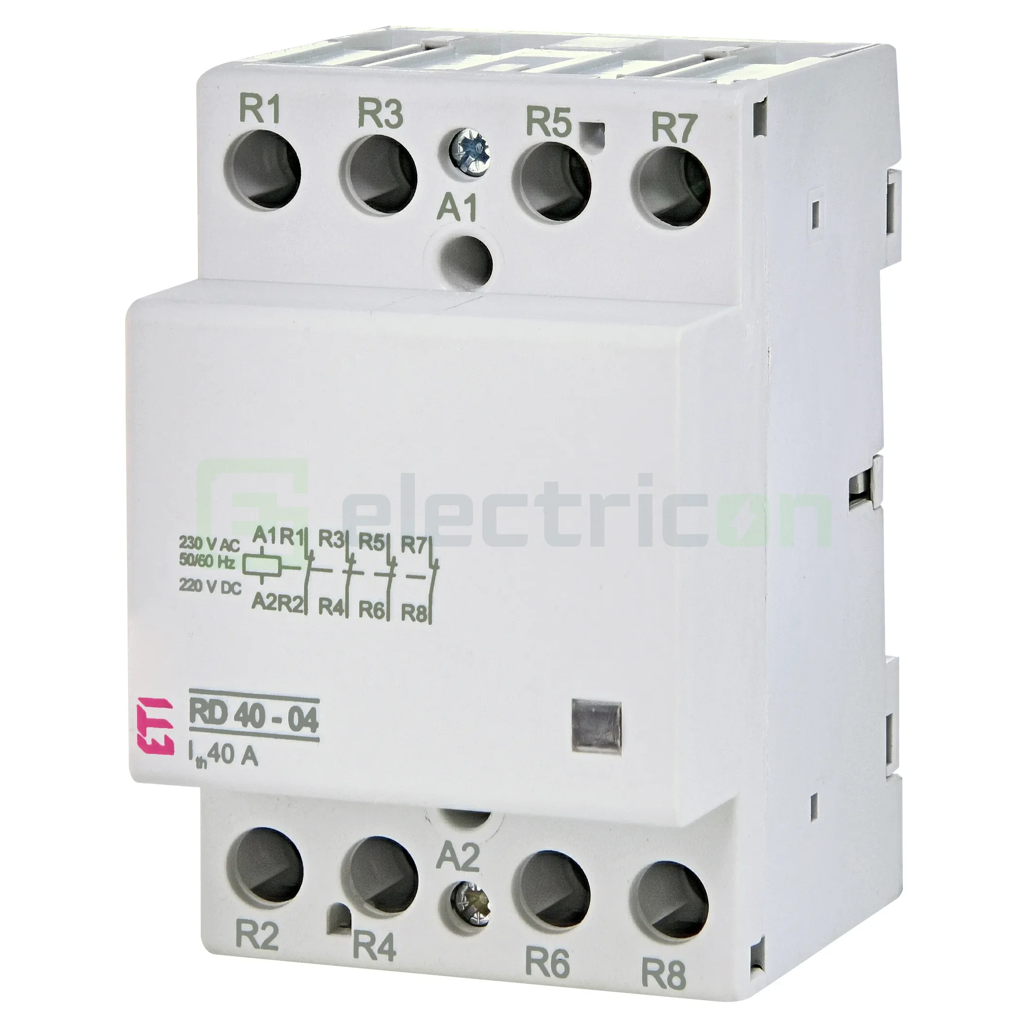 Contactori - Contactor modular 4P, 3 module 40A, 4NC