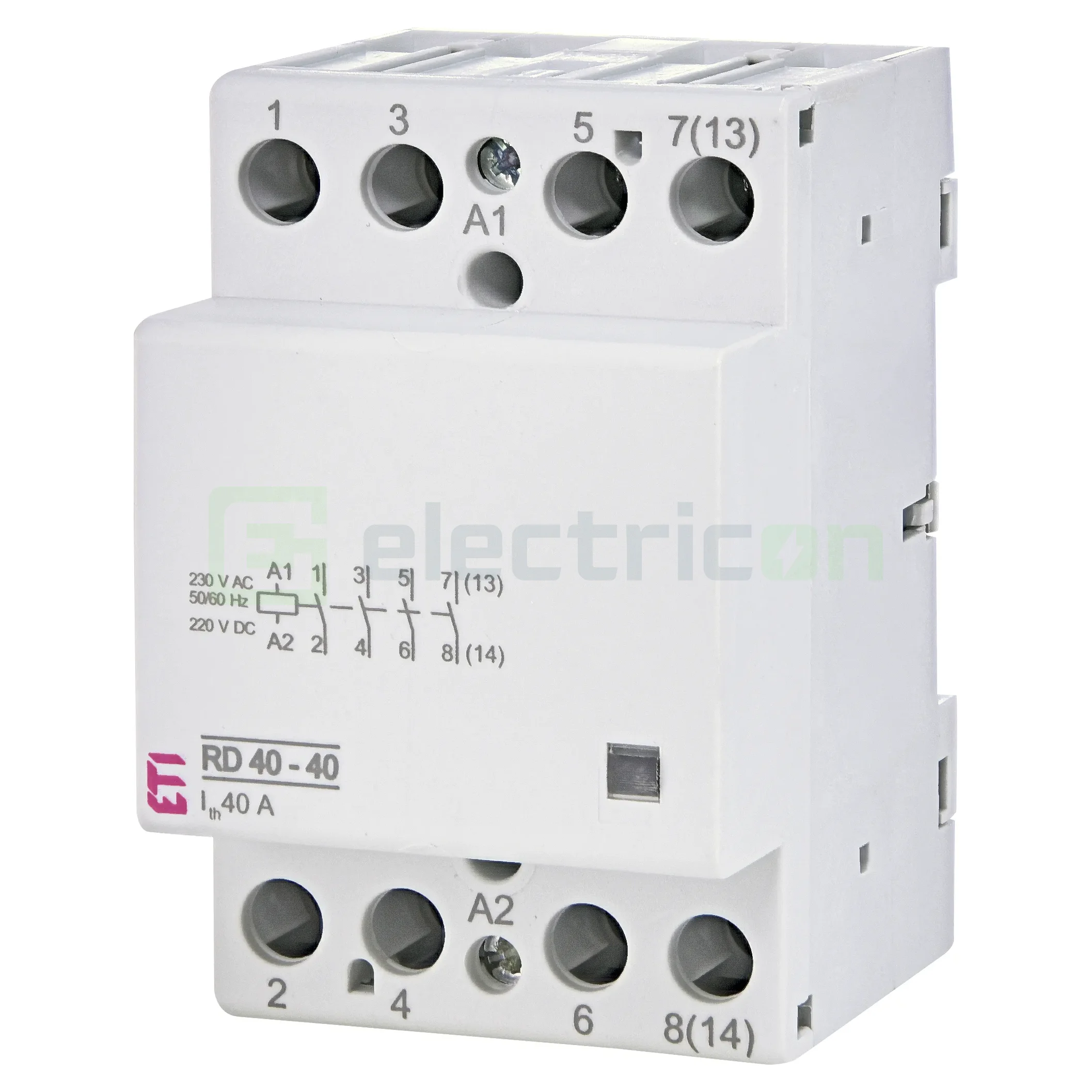 Contactori - Contactor modular 4P, 3-module,40A