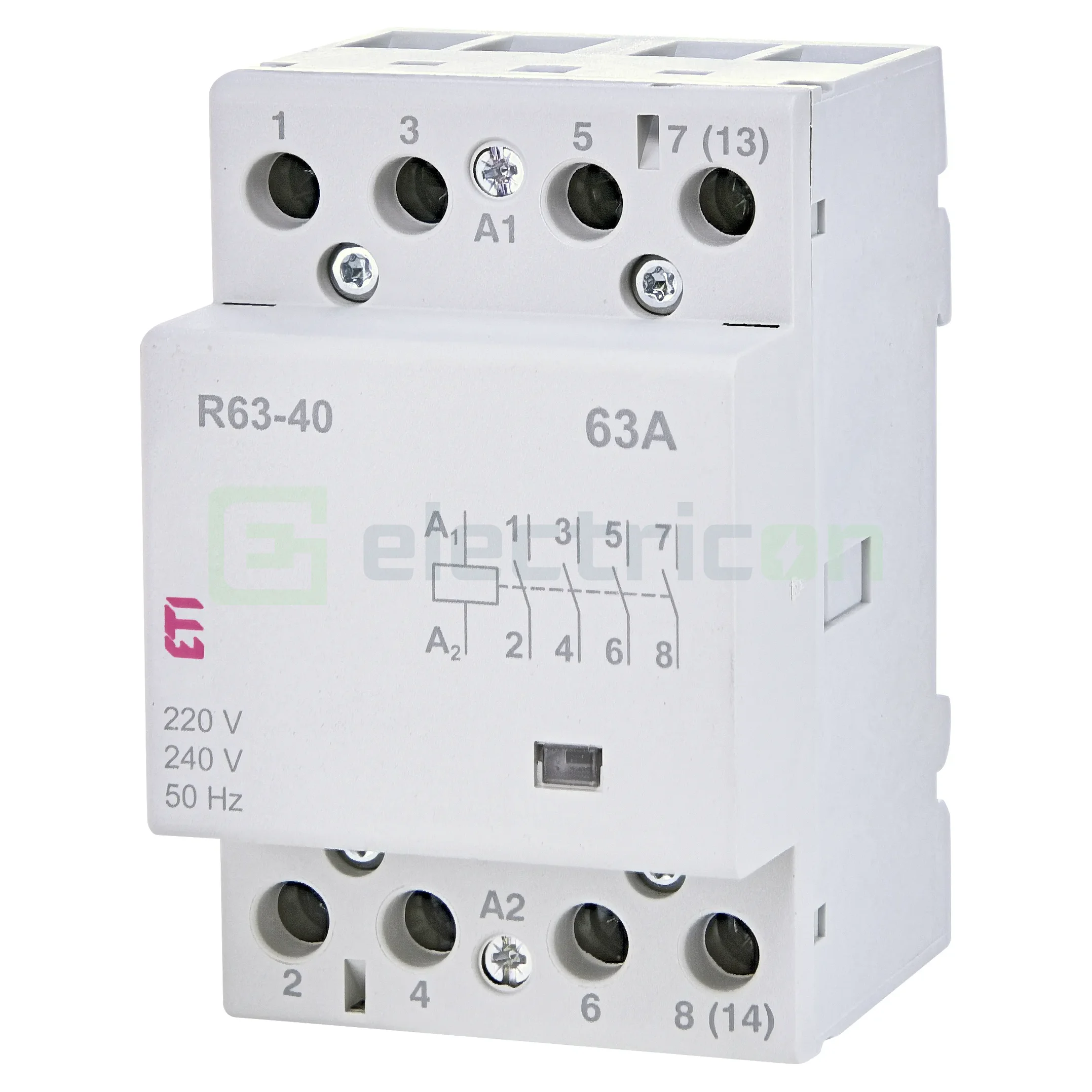 Contactori, Relee, Contoare & Surse - Contactor modular 4P, 3-module,4NO,63A