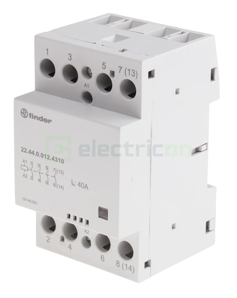 Contactori - Contactor modular, 4P, 3module, 63A, 4NO, Finder, 22.64.0.230.4310
