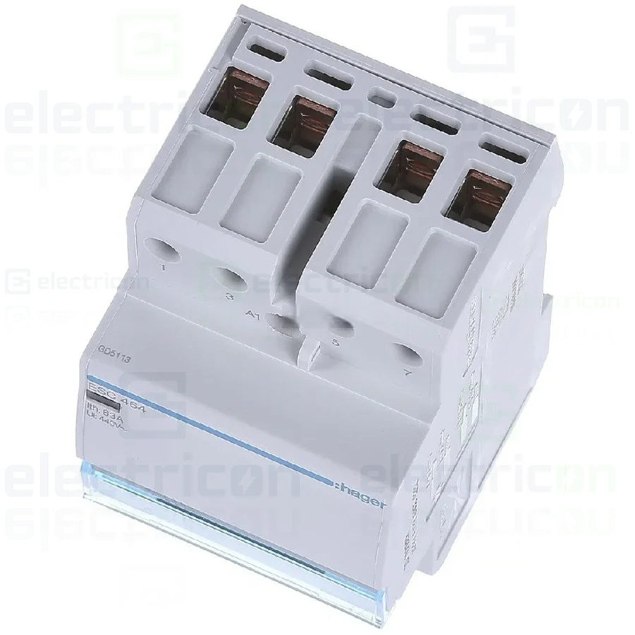Contactor modular 63A, 4NI, 230V, Hager, ESC464 [4]
