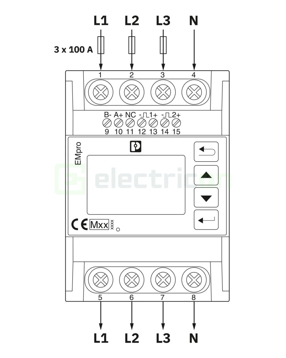 Contor energie trifazat 100A Modbus EEM-XM357 Phoenix Contact 1674511 [3]