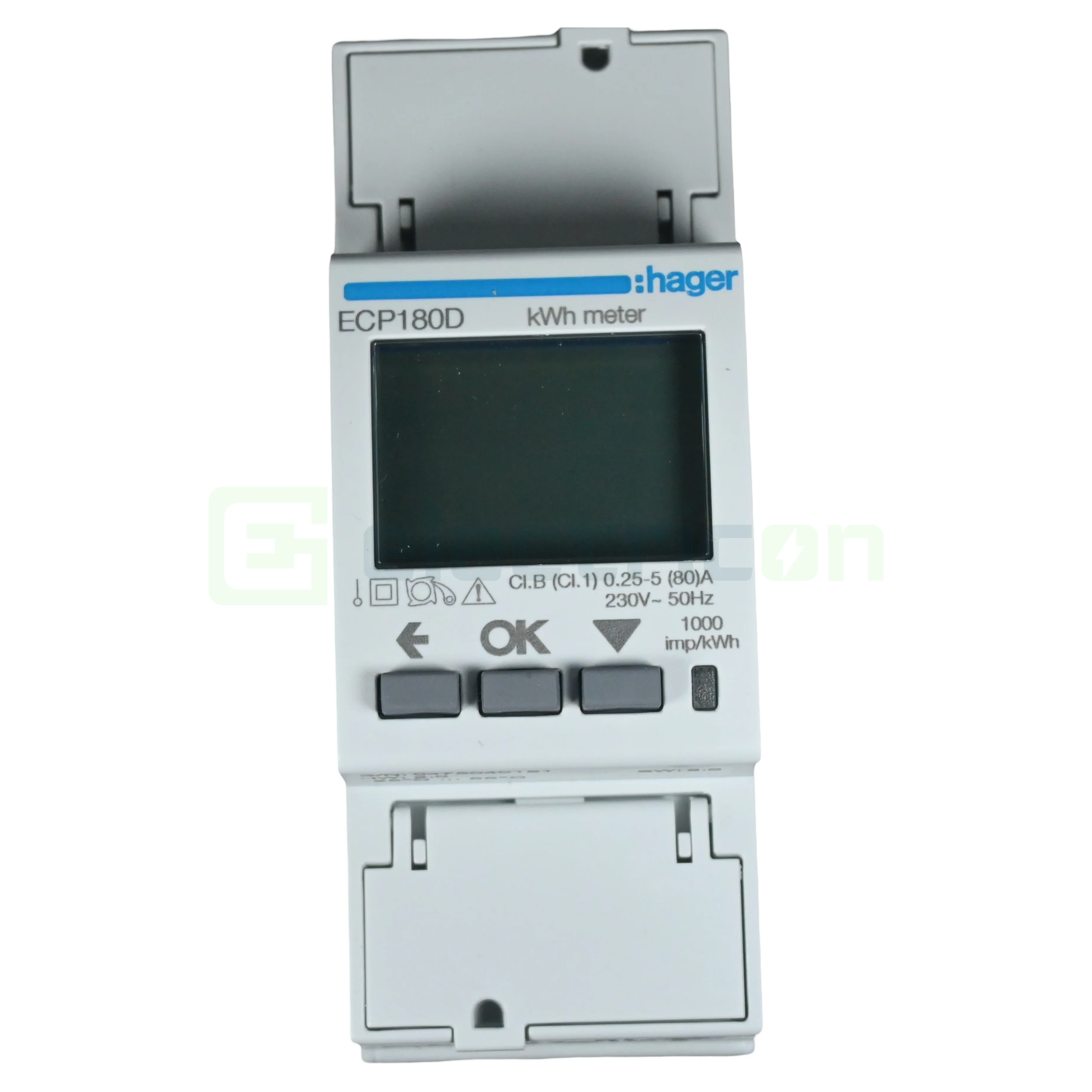 Contoare - Contor de energie electrică, monofazat, măsurare directă, digital,  2 module, Hager, ECP180D