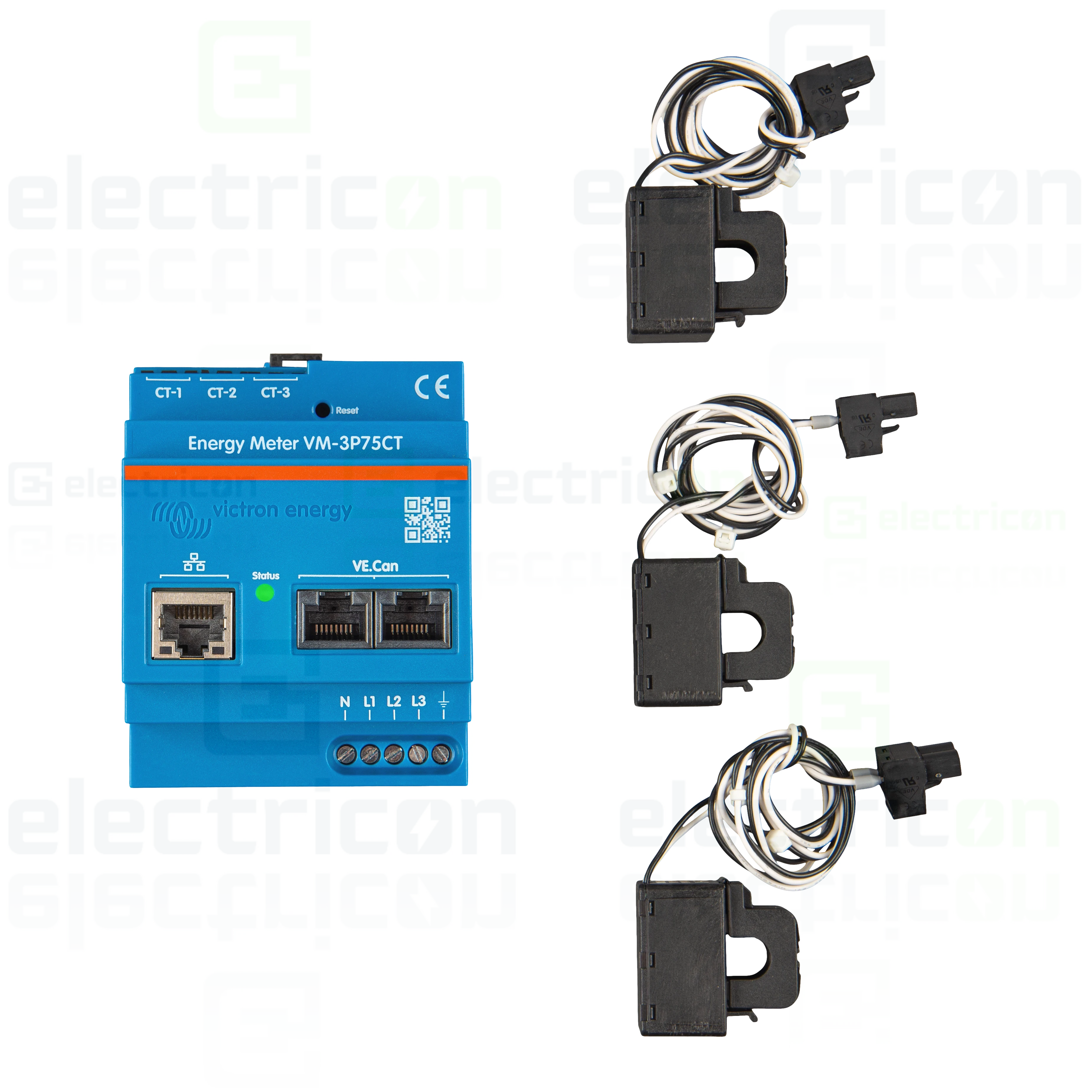 Contor de energie trifazat VM-3P75CT  75A/fază, Victron Energy, REL200300100 [1]