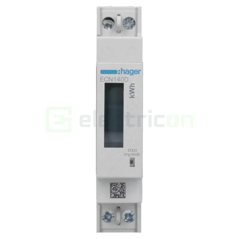 Contor energie electrică monofazat cu măsurare directă, 40A, 1M, digital, Hager, ECN140D [1]