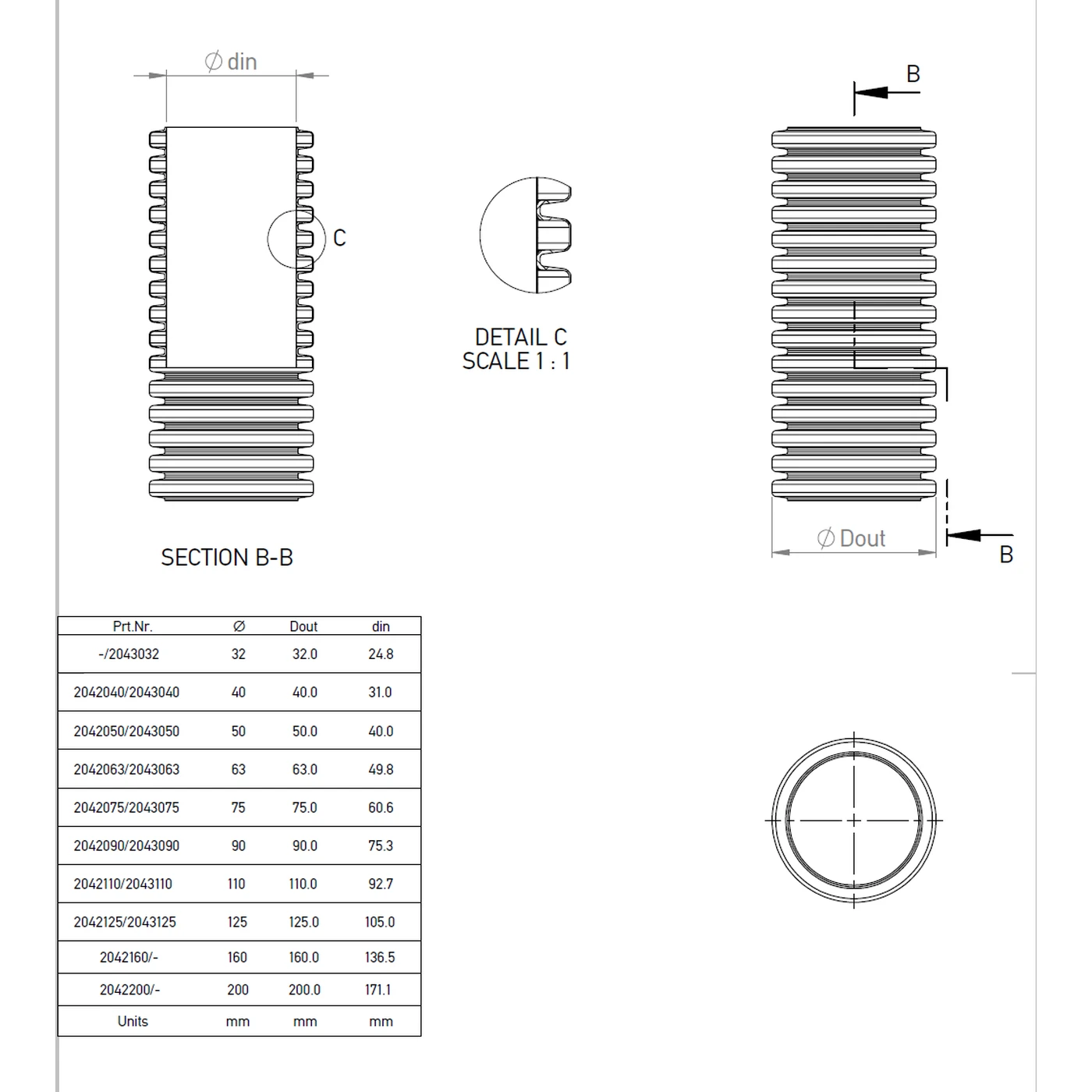 Tub copex ecranat Kouvidis GEONFLEX ISR, Ø110mm, pentru magistrale de cabluri în infrastructură [1]