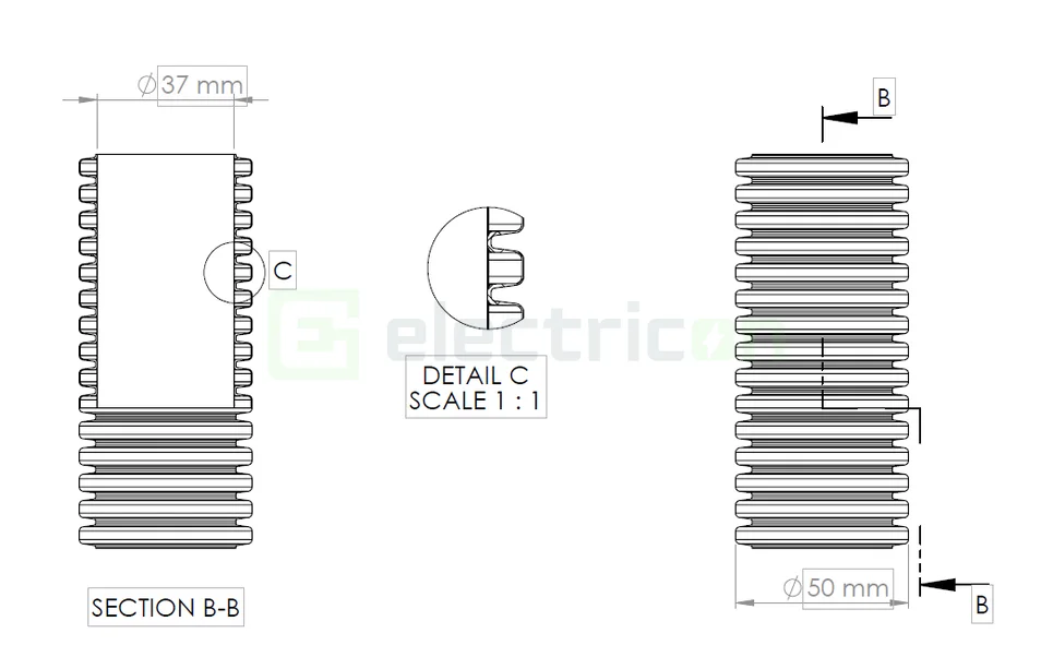 Copex tub flexibil Geonflex ISR 50mm cu sondă 50m protecție electromagnetică 2043050 [1]