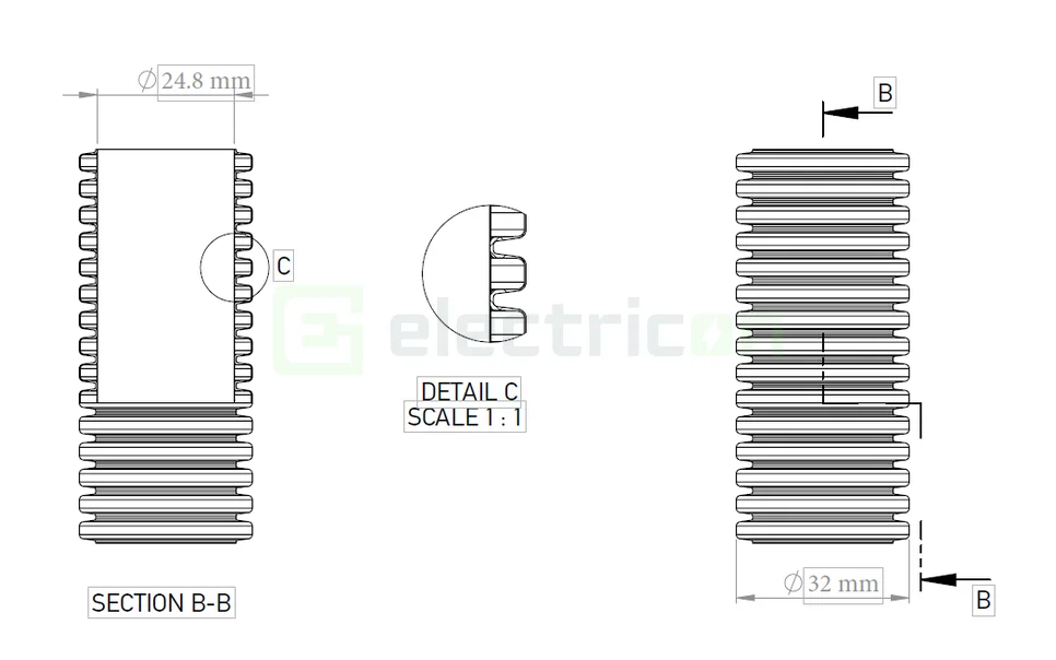 Copex tub flexibil cu sondă Kouvidis GEOSUB ISR 32mm 450N rola 50m 2047032 [1]