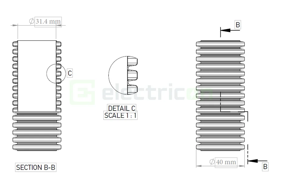 Copex tub flexibil cu sondă Kouvidis GEOSUB ISR 40mm 450N rola 50m 2047040 [1]